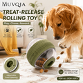 MUVQIA Treat-Release Rolling Dog Toy – Interactive Treat Dispensing Ball, Slow Feeder Puzzle Toy for Dogs, BPA-Free Enrichment Toy for Indoor & Outdoor Play