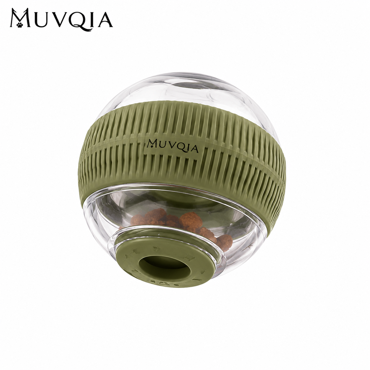 MUVQIA Treat-Release Rolling Dog Toy – Interactive Treat Dispensing Ball, Slow Feeder Puzzle Toy for Dogs, BPA-Free Enrichment Toy for Indoor & Outdoor Play